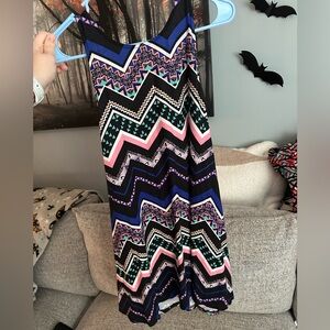 Planet Gold Tribal mini dress, small